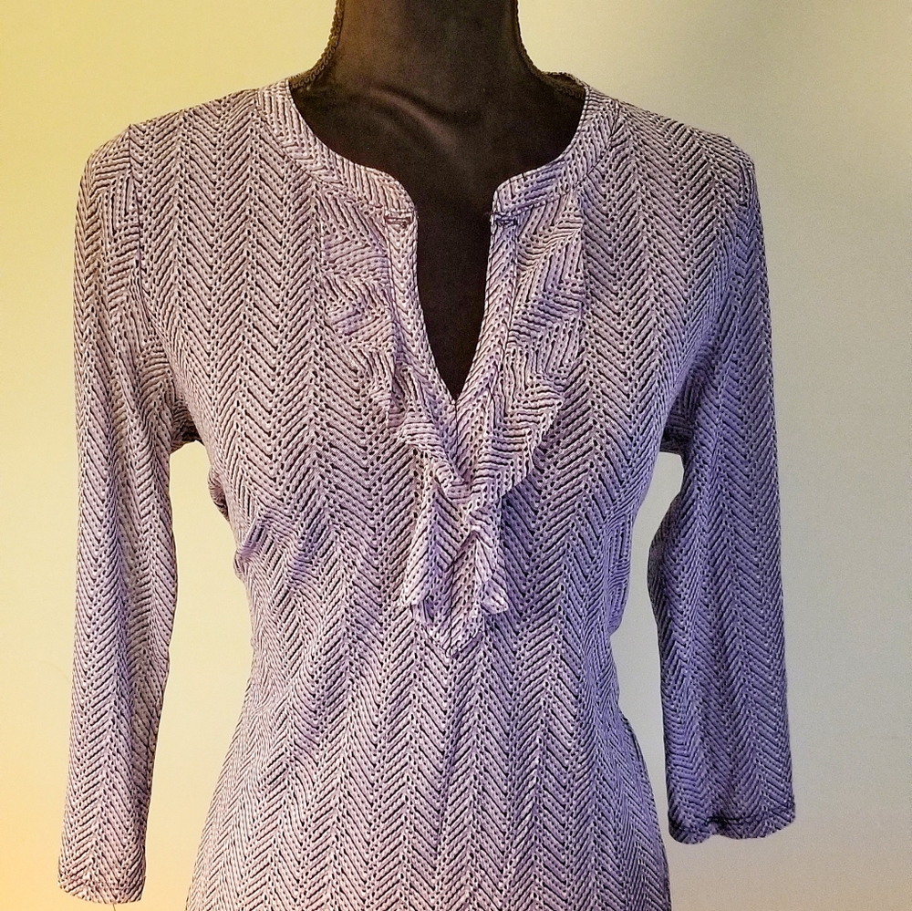The Limited Ruffled 3/4 Top